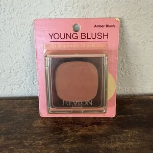 VTG 1980's Revlon Young Blush Cremepowder Cheekcolor Amber Blush NOS In Package